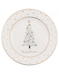 Тарелка Lucie xmas white 20 см