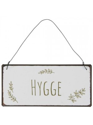 Металлическая табличка hygge15х7 см 		