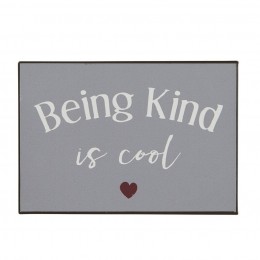 Металлическая табличка Being kind is cool	20*14 см 				