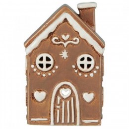 Подсвечник House tealight Stillenat Gingerbread arched door  brown 