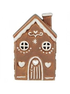 Подсвечник House tealight Stillenat Gingerbread arched door  brown 