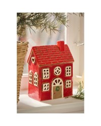 Подсвечник House tealight Stillenat red roof and brown 