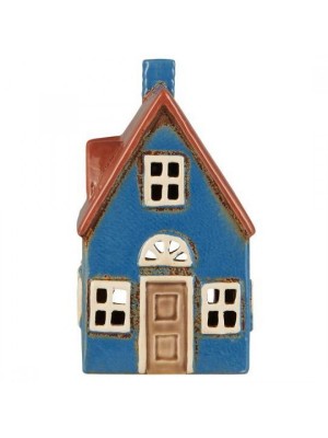 Подсвечник House tealight Nyhavn brown door blue 