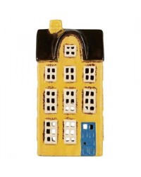 Подсвечник House tealight Nyhavn blue door yellow 