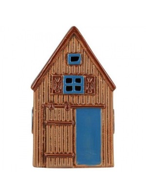 Подсвечник Barn tealight Visby blue barn door brown 