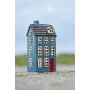 Подсвечник House tealight My Home Town red door blue