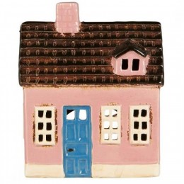 Подсвечник House tealight My Home Town blue door 