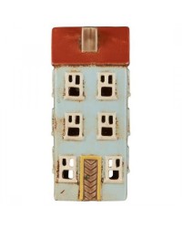 Подсвечник House tealight Nyhavn yellow door frame blue 